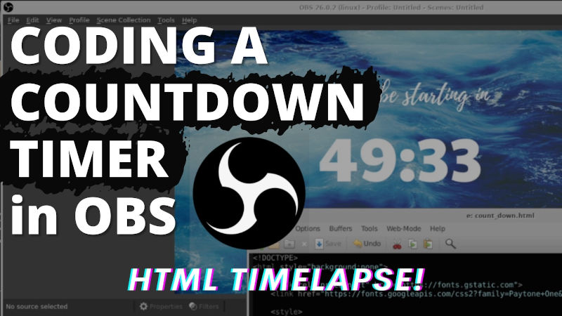 countdown timer for obs studio on mac